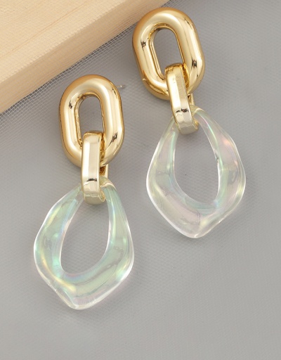 Risen Geometry Shape Irregular Stylish Earrings For Women #792653 $10.40 USD, Wholesale Fashion Earrings