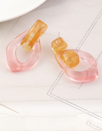 Replica Risen Geometry Shape Irregular Stylish Earrings For Women #792653 $10.40 USD for Wholesale