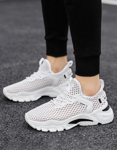 Replica Breathable Gauze Summer Hollow Out Sneakers For Unisex #792655 $43.34 USD for Wholesale