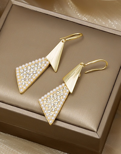 Latest Style Rhinestone Faux-Pearl Earrings For Women #792663 $8.40 USD, Wholesale Fashion Earrings