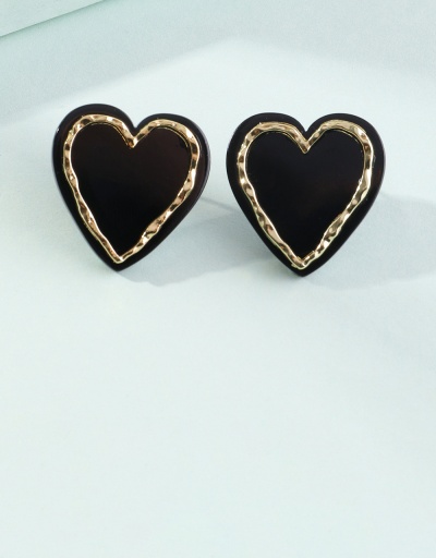 Replica Simple Heart Shape Easy Matching Stud Earrings For Women #792668 $10.66 USD for Wholesale