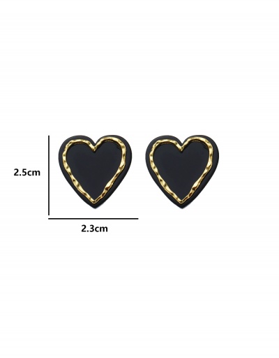 Replica Simple Heart Shape Easy Matching Stud Earrings For Women #792668 $10.66 USD for Wholesale