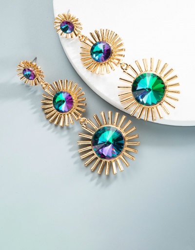 Replica Characteristic Vintage Round Shape Hollow Out Earring For Women #792669 $11.26 USD for Wholesale