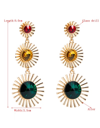 Replica Characteristic Vintage Round Shape Hollow Out Earring For Women #792669 $11.26 USD for Wholesale