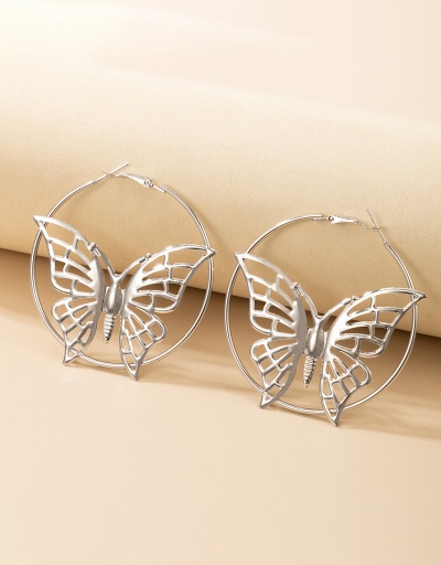 Adorable Butterfly Solid Hollow Out Earring For Unisex #792671 $5.83 USD, Wholesale Fashion Earrings