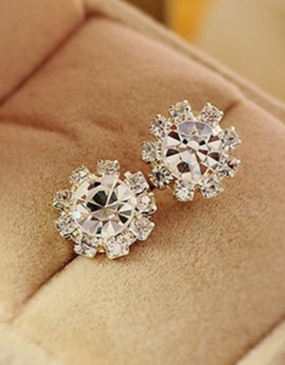 Pretty Shinny Sun Flower Sweet Earring For Women #792672 $2.80 USD, Wholesale Fashion Earrings