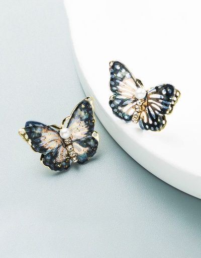 Adorable Vintage Butterfly Faux-Pearl Rhinestone Earring For Women #792675 $11.61 USD, Wholesale Fashion Earrings