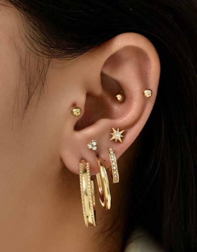 Fashionable Rhinestone Gear Multiple Earring Set For Women #792682 $9.18 USD, Wholesale Fashion Earrings