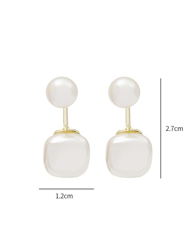 Replica Sweet Temperament Fashion Faux Pearl Earrings For Women #792685 $5.40 USD for Wholesale