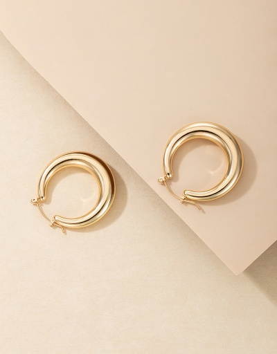 Replica New Simple C Shape Circle Earring For Women #792690 $7.28 USD for Wholesale