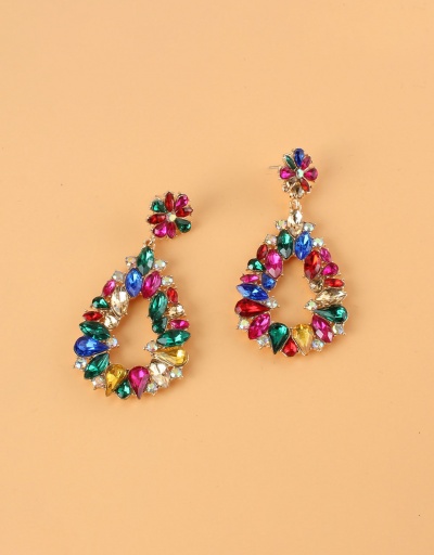 Replica Colourful Rhinestone Business Fashion Earrings For Women #792692 $7.64 USD for Wholesale