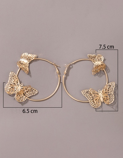 Replica Gorgeous Butterfly Hollow Out Earring For Ladies For Women #792696 $8.40 USD for Wholesale