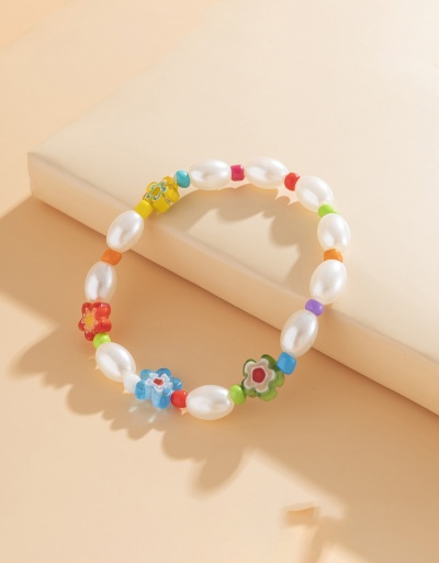 Replica Cute Fresh Flower Faux-Pearl Bracelet For Women #792714 $7.93 USD for Wholesale