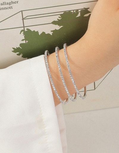 Temperament Easy Match Twist Rhinestone Bracelets For Women #792719 $12.40 USD, Wholesale Fashion Bracelet