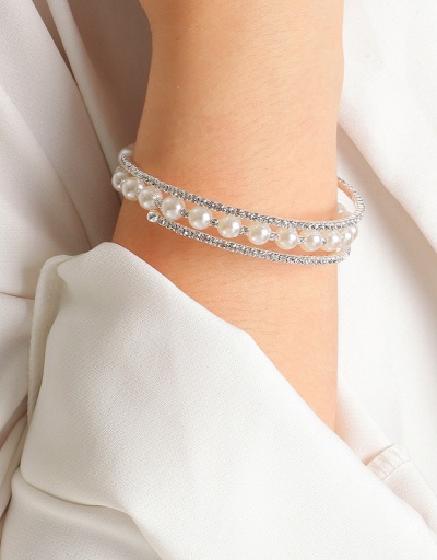 Adorable Pretty Rhinestone Faux-Pearl Bracelet For Women #792720 $10.58 USD, Wholesale Fashion Bracelet