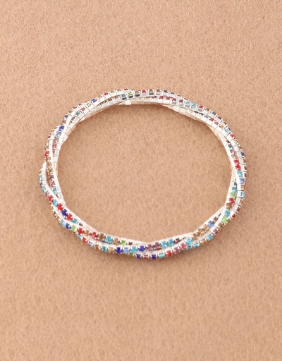 Replica Creative Twist Rhinestone Chic Bracelet For Women #792721 $10.18 USD for Wholesale