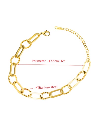 Replica Simple Solid Twist Hollow Out Hip Hop Bracelet For Unisex #792728 $16.20 USD for Wholesale