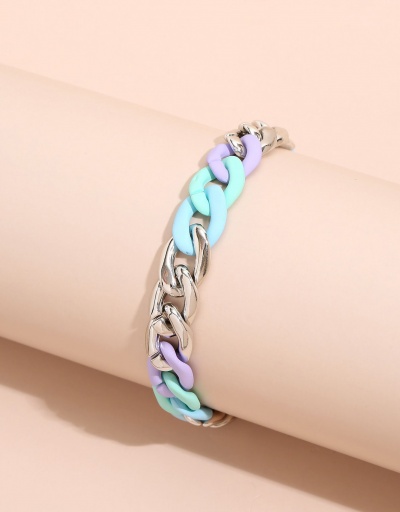 Replica Hip Hop Contrast Color Hollow Out Bracelet For Women #792735 $9.27 USD for Wholesale