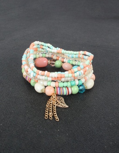 Replica Colourful Beads National Style Bracelet For Women #792736 $5.40 USD for Wholesale