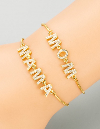 New Letter Chain Bracelet For Girls For Women #792737 $15.74 USD, Wholesale Fashion Bracelet