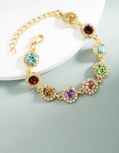 Casual Fashion Rhinestone Round Bracelet For Women #792743 $12.50 USD, Wholesale Fashion Bracelet