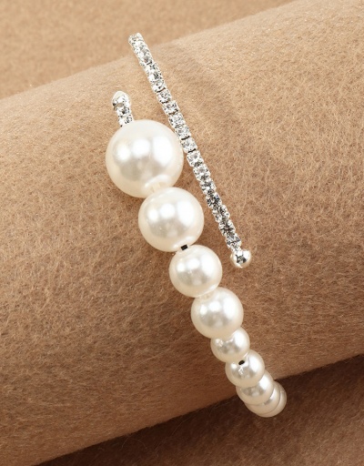 Replica Popular Elasticized Faux-Pearl Bracelet For Women #792744 $8.20 USD for Wholesale