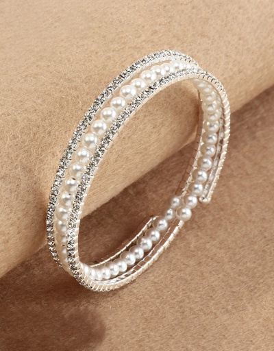 Replica Popular Elasticized Faux-Pearl Bracelet For Women #792744 $8.20 USD for Wholesale