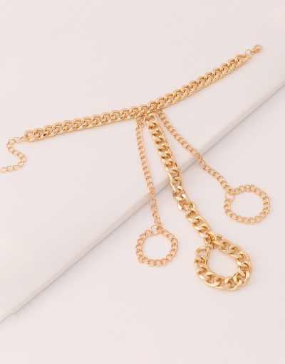 Replica Hyperbolic Golden Chain Street Hand Chain For Women #792745 $11.69 USD for Wholesale