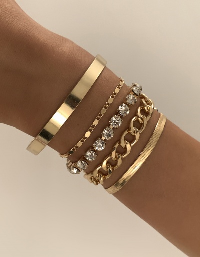 Personality Geometry Multielement Bracelet Sets For Women #792746 $10.75 USD, Wholesale Fashion Bracelet