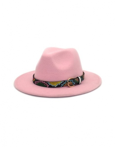 Replica Snake Print Outdoors Travel Fedora Hats #792751 $14.39 USD for Wholesale