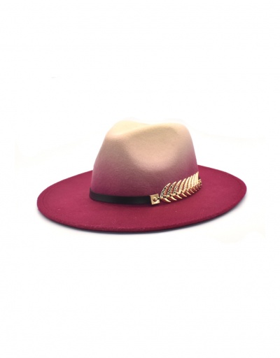 New Chain Contrast Color Jazz Hat #792755 $14.30 USD, Wholesale Fashion Hats