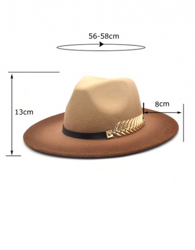 Replica New Chain Contrast Color Jazz Hat #792755 $14.30 USD for Wholesale