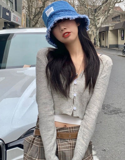 Casual Denim Summer Bucket Hat #792757 $19.06 USD, Wholesale Fashion Hats