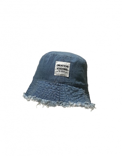 Replica Casual Denim Summer Bucket Hat #792757 $19.06 USD for Wholesale