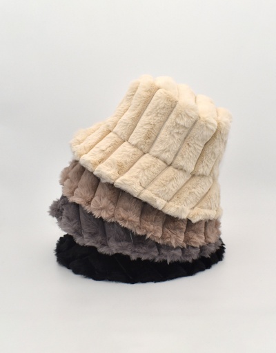 Japanese Style Plush Casual Bucket Cap #792760 $18.68 USD, Wholesale Fashion Hats