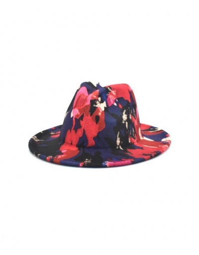 Replica Novelty Printing Outdoors Wide Brim Fedora Hat #792763 $14.39 USD for Wholesale