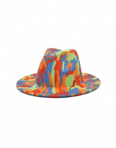 Replica Novelty Printing Outdoors Wide Brim Fedora Hat #792763 $14.39 USD for Wholesale