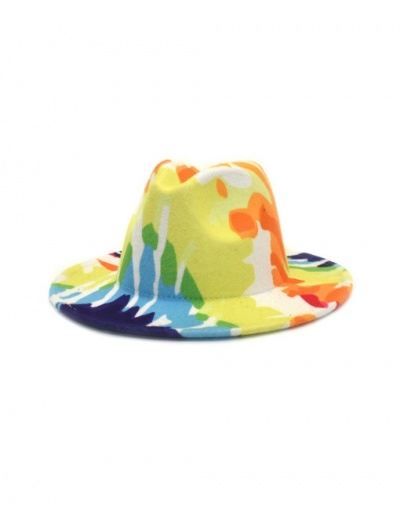 Replica Novelty Printing Outdoors Wide Brim Fedora Hat #792763 $14.39 USD for Wholesale