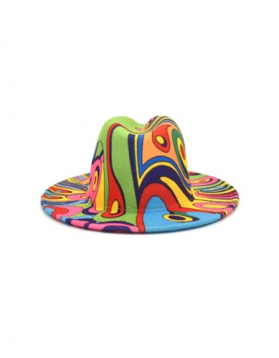 Replica Novelty Printing Outdoors Wide Brim Fedora Hat #792763 $14.39 USD for Wholesale