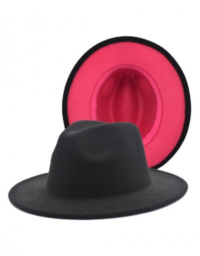 Replica Contrast Color Autumn Fedora Hat #792764 $17.09 USD for Wholesale