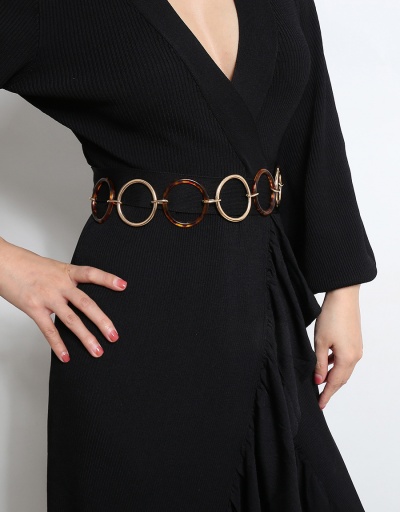 Replica Fashion Round Hoop Chain Belts For Women #792773 $7.48 USD for Wholesale