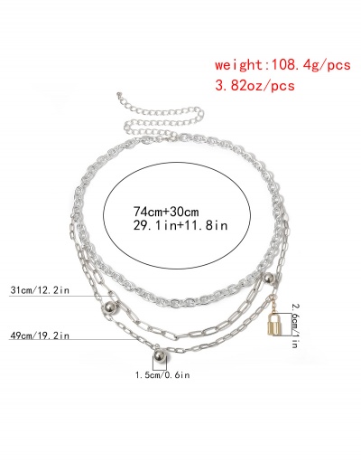 Replica Vintage Create Lock Pendant Body Belt For Women #792778 $11.20 USD for Wholesale