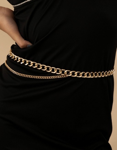 Replica Solid Easy Matching Fashion Waist Chain For Women #792783 $7.36 USD for Wholesale