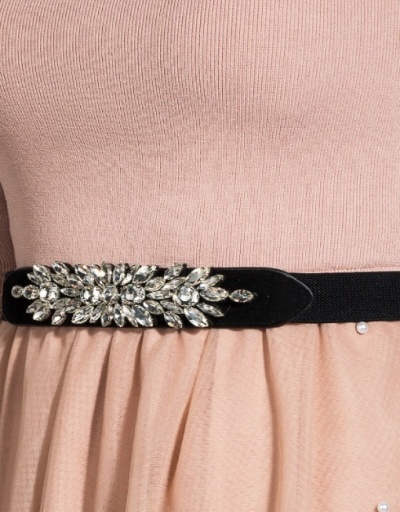 Replica Korean Style Rhinestone Fashion Belt For Women #792784 $15.52 USD for Wholesale