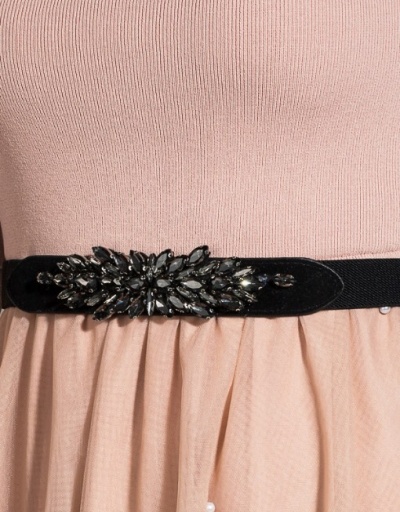 Replica Korean Style Rhinestone Fashion Belt For Women #792784 $15.52 USD for Wholesale