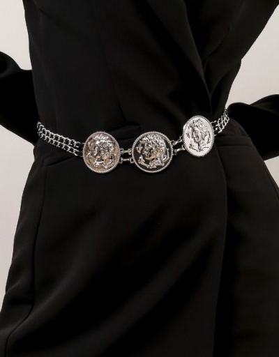 Replica Vintage Relief Portrait Waist Chains For Women #792786 $13.00 USD for Wholesale