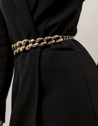 Replica Personality Street Geometric Thick Waist Chain For Women #792787 $15.00 USD for Wholesale