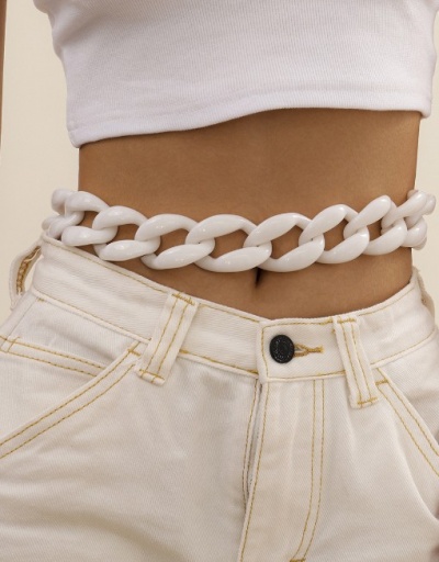 Replica Simple Thick Design Acrylic Waist Chain For Women #792789 $16.80 USD for Wholesale