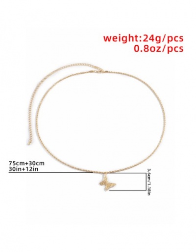 Replica Simple Versatile Trendy Butterfly Waist Chain For Women #792797 $5.21 USD for Wholesale