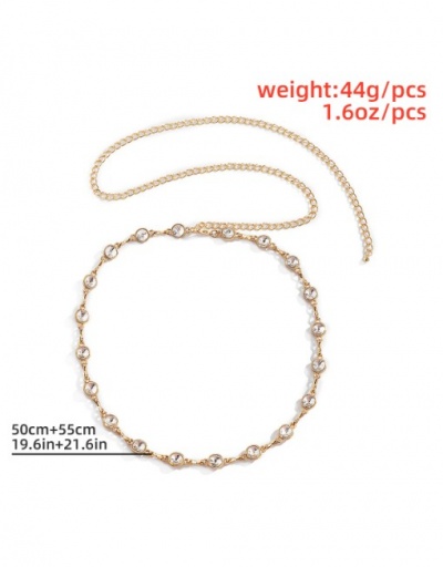 Replica Fashion Rhinestone Elegant Long Waist Chain For Women #792798 $11.26 USD for Wholesale